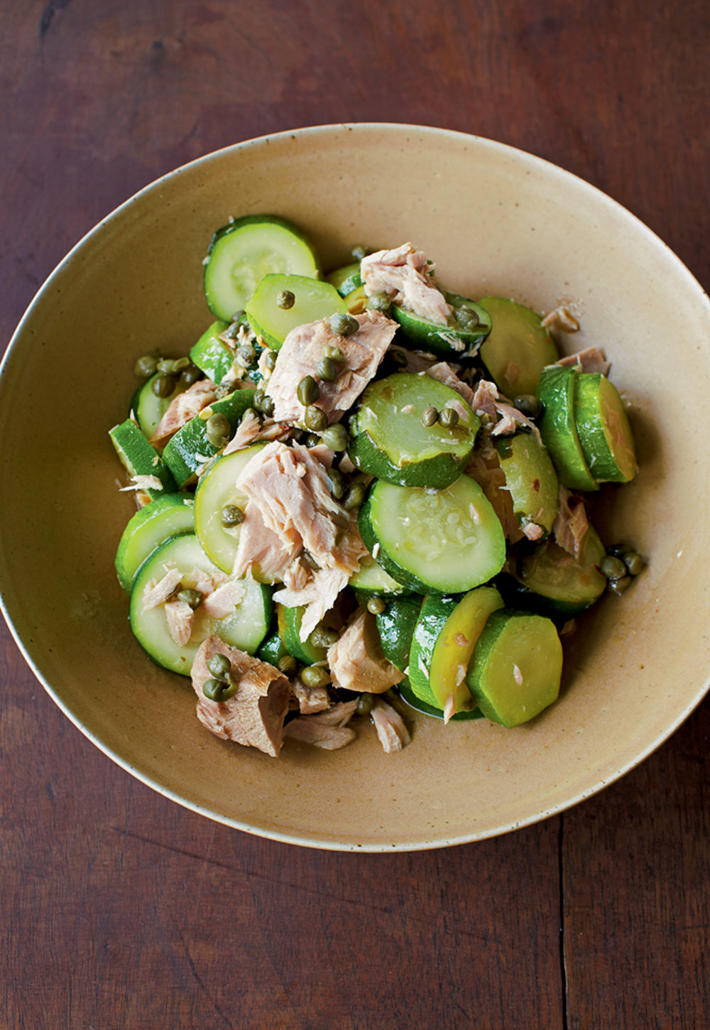 BOILED ZUCCHINI SALAD WITH TUNA - Lidia