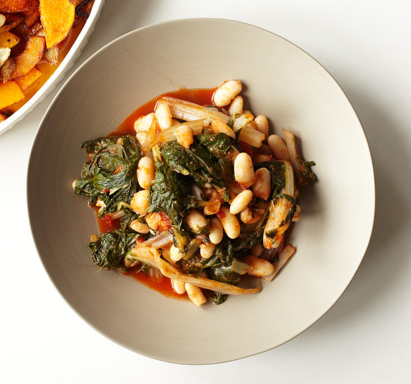 Braised Swiss Chard and Cannellini Beans - Lidia