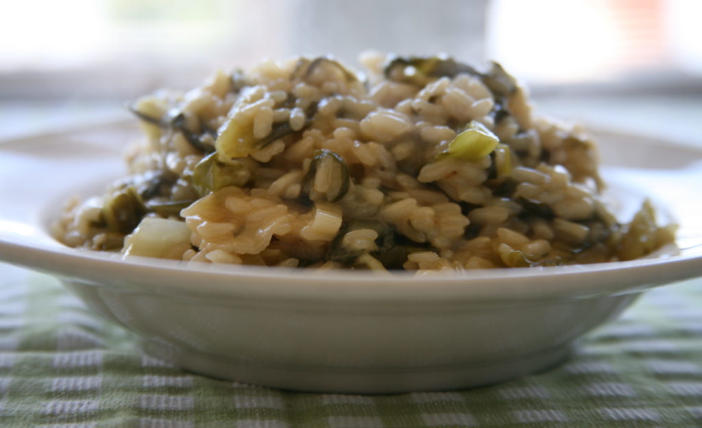 Finishing risotto with olive oil or butter Lidia