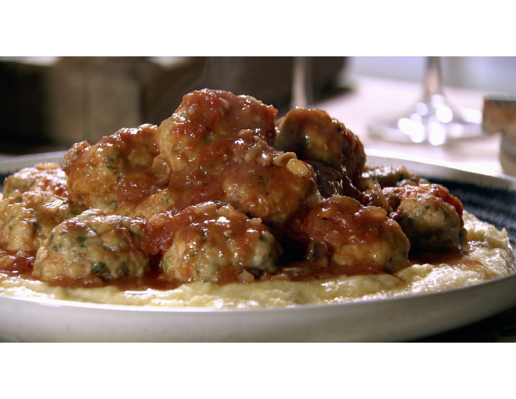 Monkfish Meatballs in Tomato Sauce Lidia