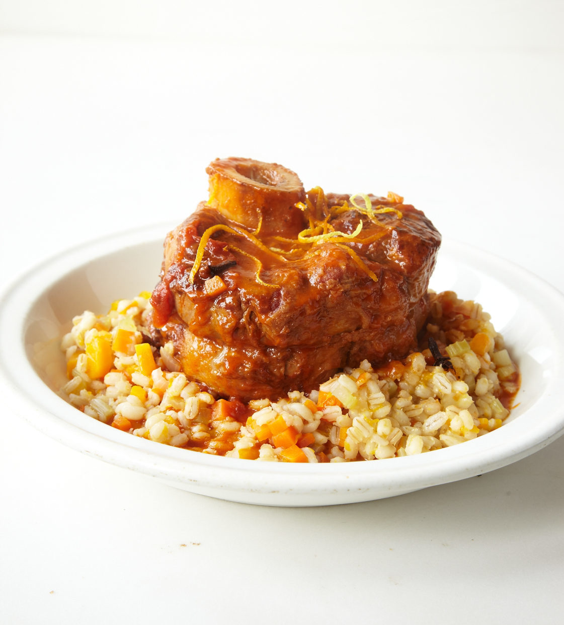Veal Ossobuco with Barley Risotto Lidia