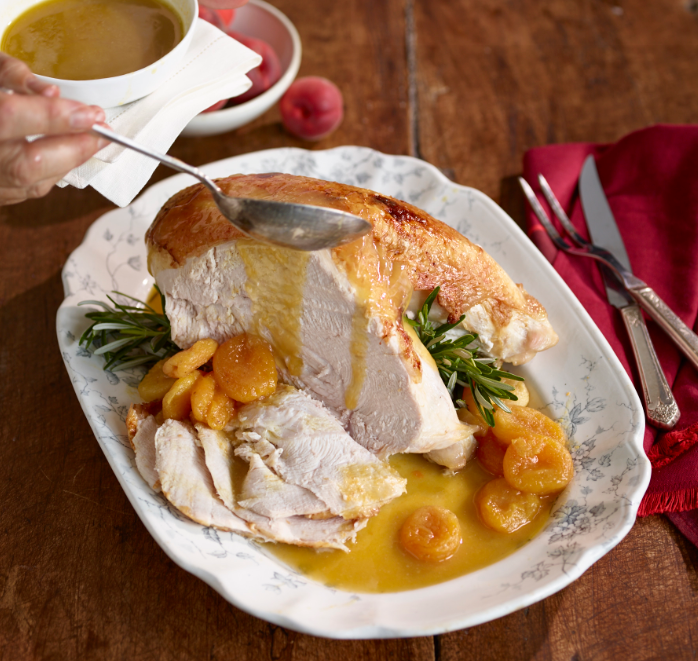TURKEY BREAST WITH APRICOTS Lidia
