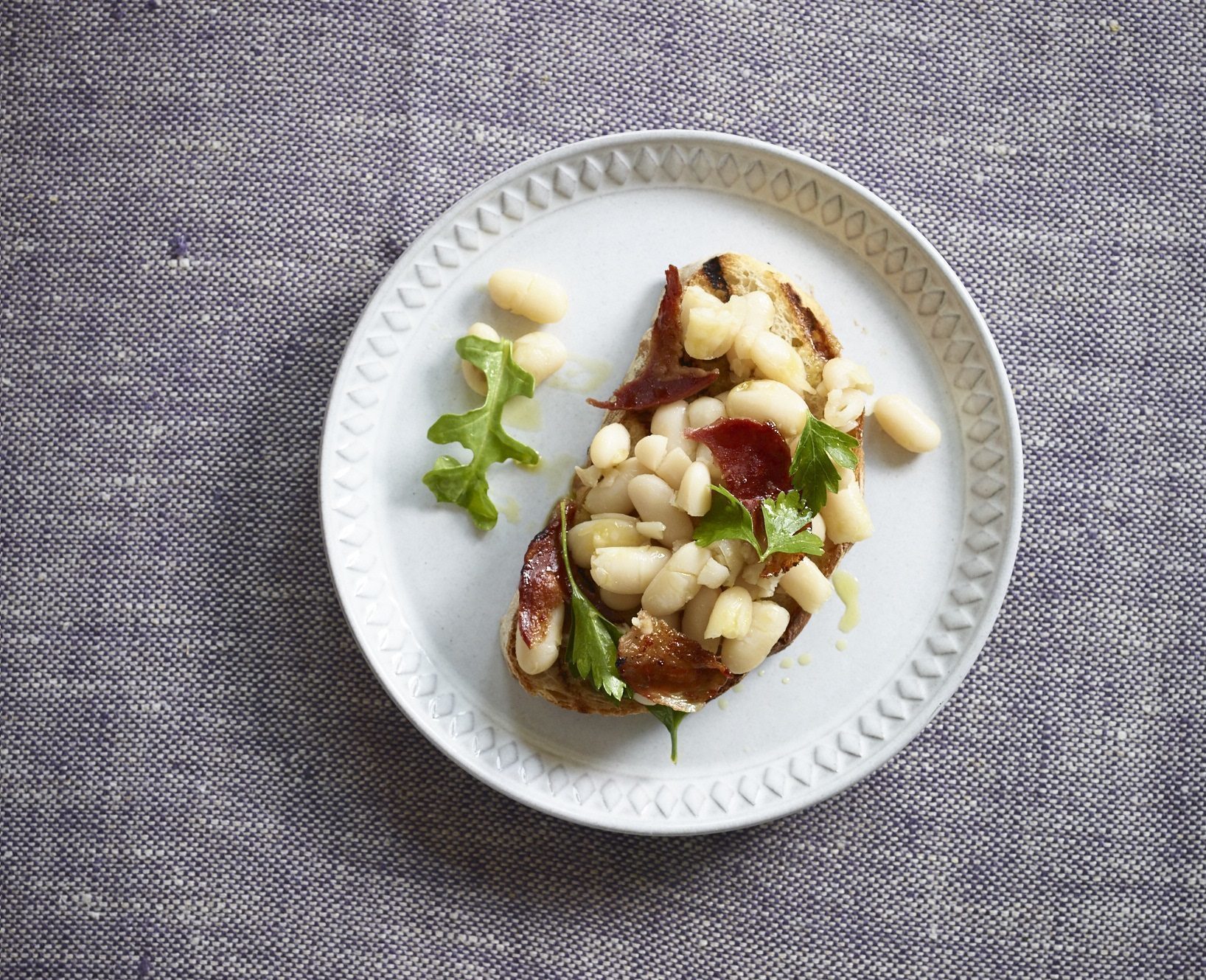 CANNELLINI AND PANCETTA BRUSCHETTA Lidia