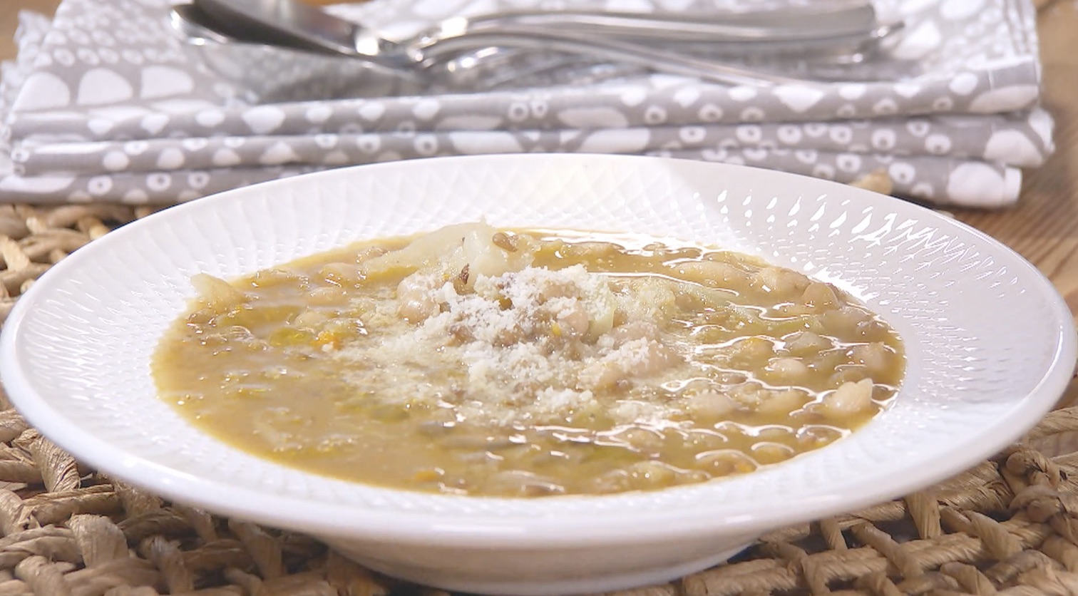 Cannellini Bean and Lentil Soup Lidia