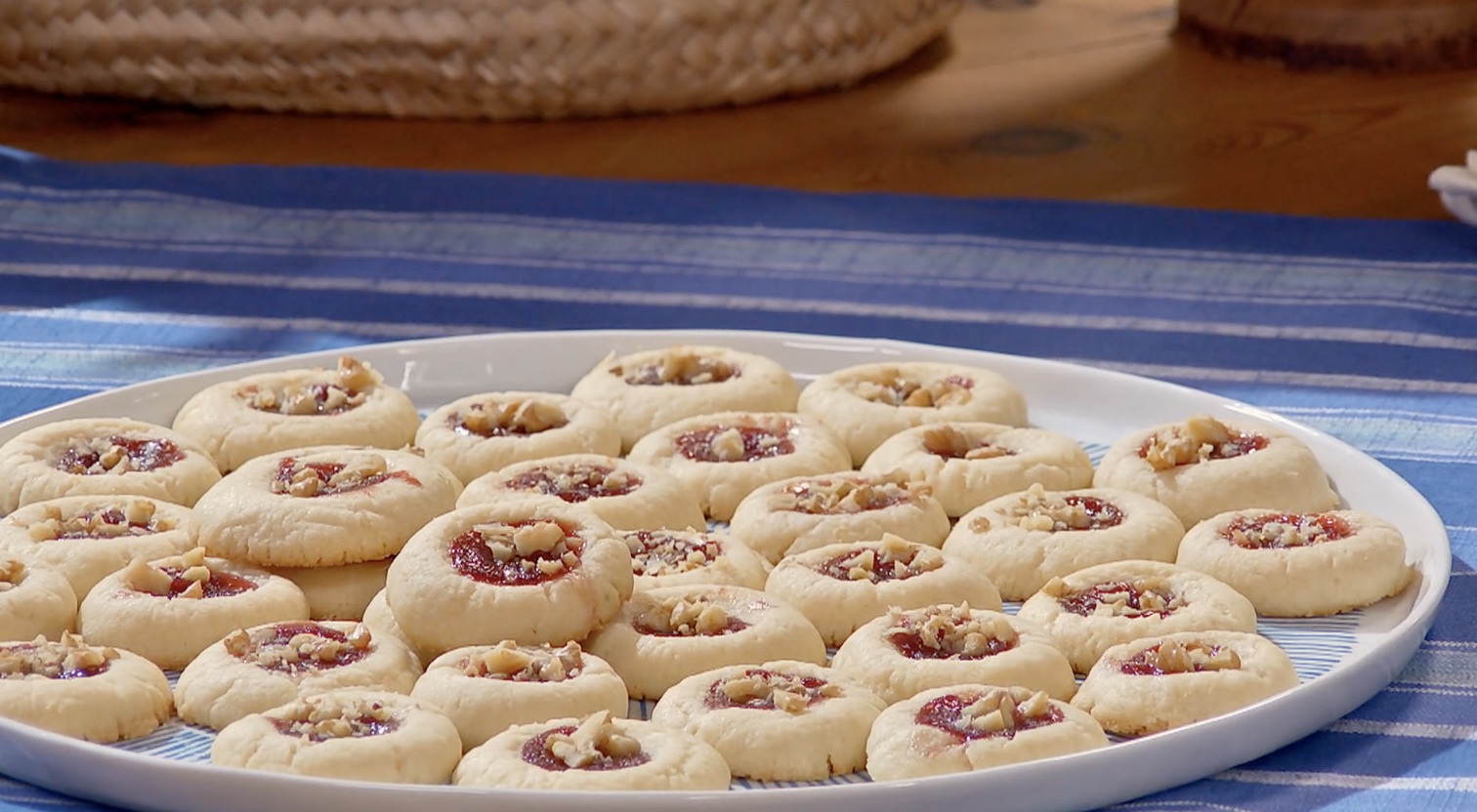 Raspberry Walnut Butter Cookies Lidia