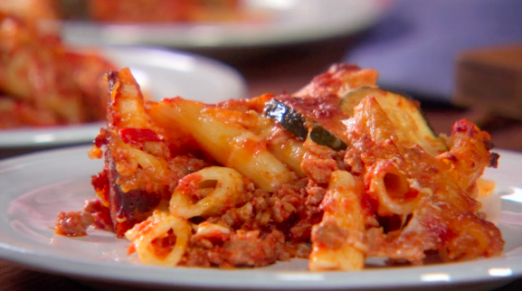 Baked Penne with Pork Ragu - Lidia